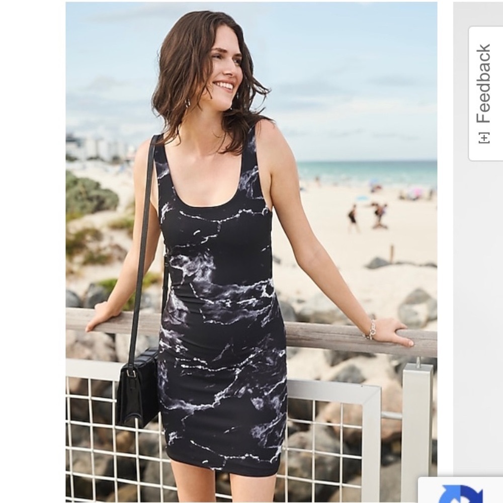 Express Body Contour Marble Dress